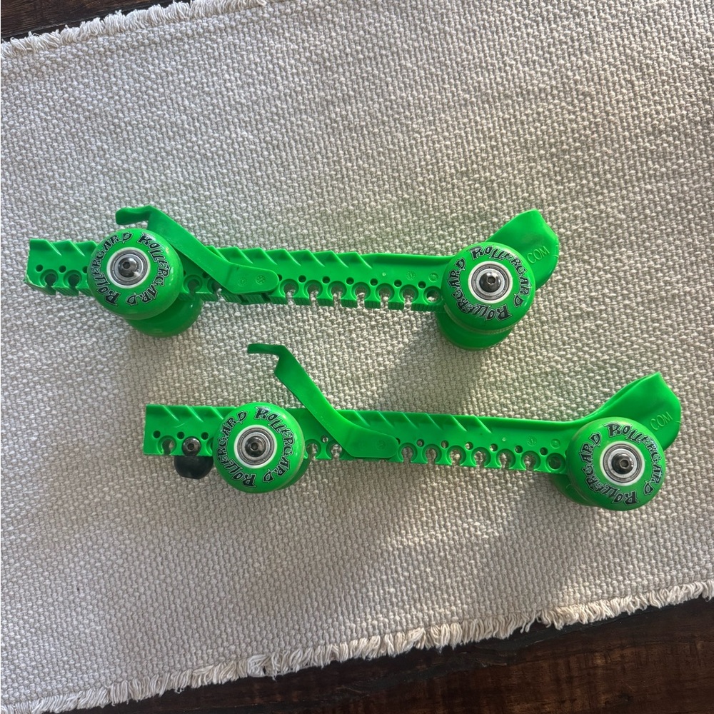 Vibrant Green Roller Skate Guards